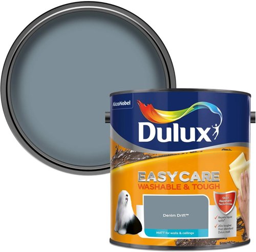 Dulux Easycare Washable & Tough Matt Emulsion Paint - Denim Drift - 2.5L