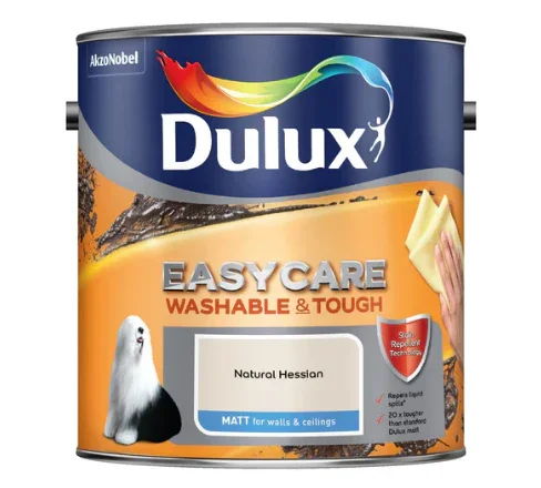Dulux Matt Emulsion Paint For Walls And Ceilings - Natural Hessian 2.5L