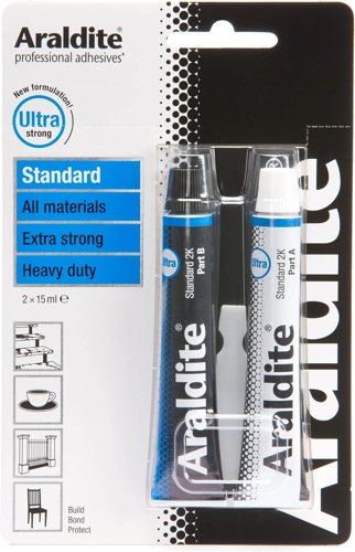 Araldite Standard 2-Part Epoxy Resin Glue Ultra Strong, Multipurpose & Solvent Free