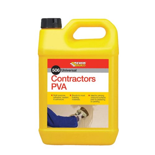 Everbuild Contractors PVA Adhesive And Sealer - 5 Litre