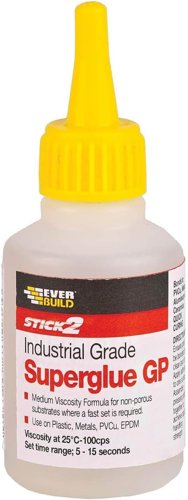 Everbuild Stick2 General Purpose Superglue Industrial Grade High Strength Rapid Setting 