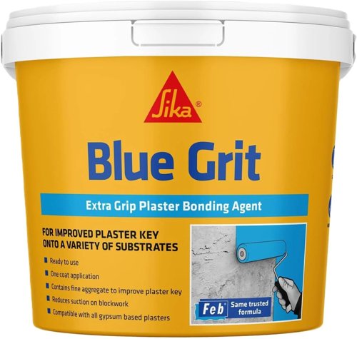Sika Everbuild Blue Grit, Extra Grip Plaster Bonding Agent 10 Litre