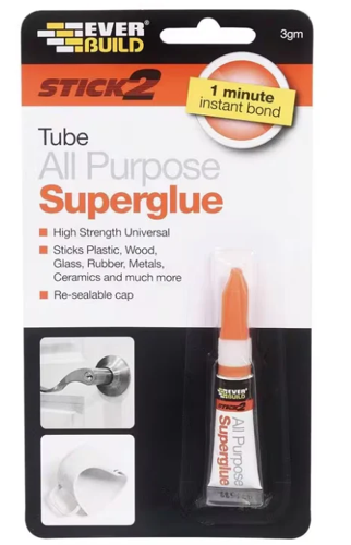 Everbuild Stick 2 All Purpose Superglue Clear – 3G