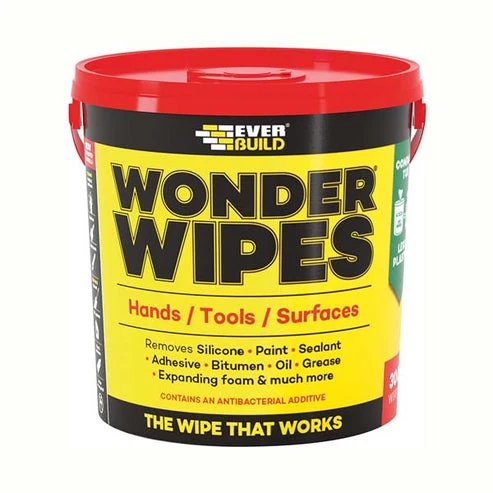 Everbuild Multi Use Wonder Wipes 300 Wipes Cleans hands, tools and surfaces.