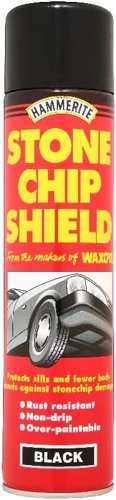 Hammerite Stone Chip Shield Underbody Black Metal Paint  600Ml Aerosol