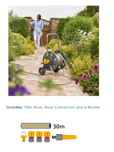 Hozelock - Cart Reel Plus 30M (12.5Mm) Assembled