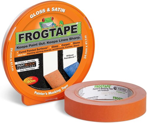 Frog Tape Orange Gloss & Satin Painters Masking Tape 24mm X 41.1M