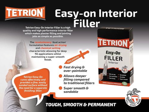 Tetrion Easy-On Interior Filling And Jointing Compound 1.5Kg