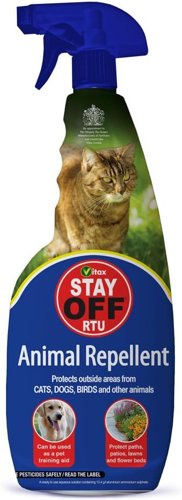 Vitax Stay Off Ready to Use Spray Protects Outside Areas from unwanted Animals 1 x 750ml