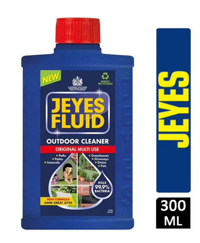 Jeyes Fluid Outdoor Cleaner Multiuse Disinfectant, Navy Blue, 300ml - PACK (12)