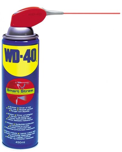 WD-40 Smart Straw 450ml Multi-Use Lubricant with 360° Valve Sprayer