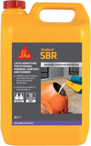 Sika SikaBond SBR Waterproof General Purpose Bonding Agent 1 x 5 Litre