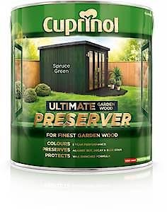 Cuprinol Ultimate Garden Wood Preserver Wax Enriched Formula Spruce Green 1L