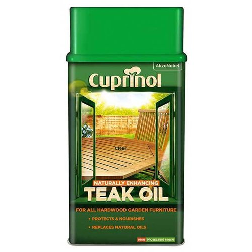 Cuprinol Garden Furniture Teak Oil - Clear - 1L