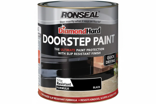 Ronseal Doorstop Paint Tile Black Satin Doorstep paint, 250ml