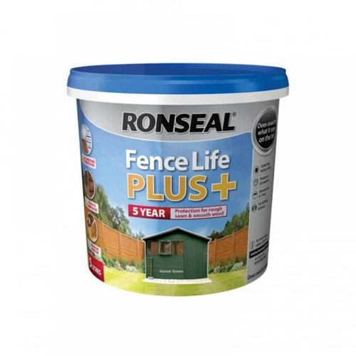 Ronseal Fence Life Plus+ Forrest Green 5 Litre.