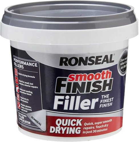 Ronseal Smooth Finish, Quick Drying Filler White 1 x 600g Tub