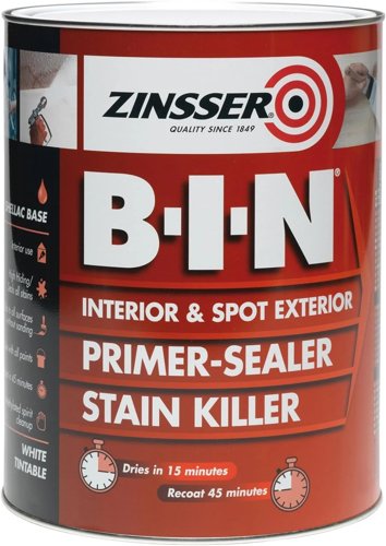 Zinsser Bin Primer-Sealer & Stain Killer 2.5 Litre
