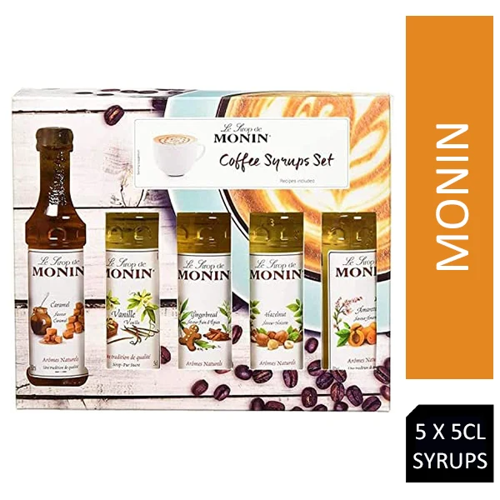 Monin Syrup Coffee Gift Set 5 Bottles x 5cl