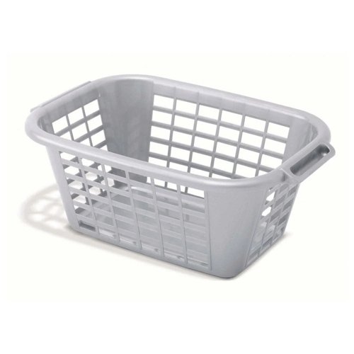 Addis 510607 Rect Laundry Basket Metallic 40 Litre