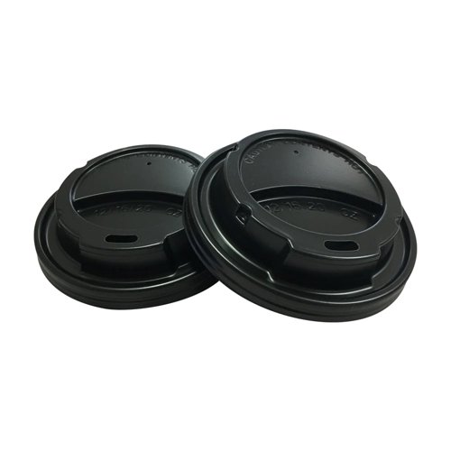 Belgravia 10oz - 16oz  Black Sip Through Lids 100s
