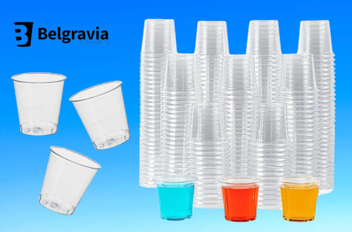 Belgravia 30ml/1oz  Plastic Shot Glasses (Pack of 100) - PACK (10)
