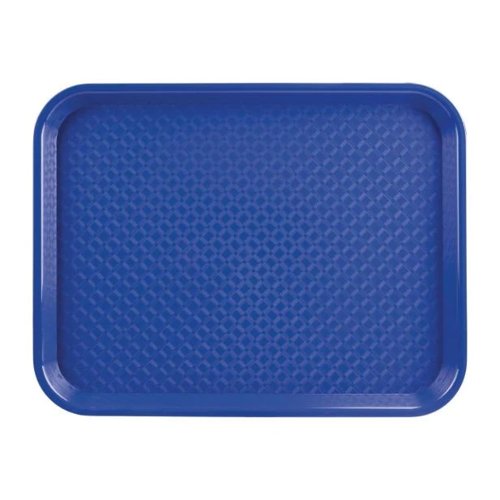 Fixtures Blue Plastic Fast Food Serving Tray {34cm x 26cm}