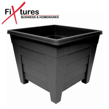 Fixtures Grosvenor Square Planter Black / Ebony 27cm - PACK (12)