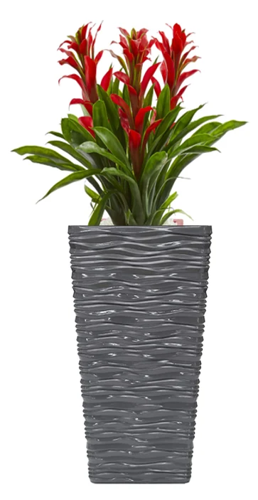 Fixtures Glaze Wave MEDIUM 42cm Planter {Grey}