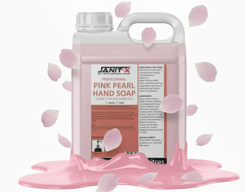 Janit-X Professional Luxury Pink Pearlized Hand Soap 5L Refill  Bottle