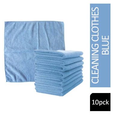 Janit-X Microfibre Cleaning Cloths BLUE Pack 10's (40cm x 40cm)