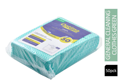 Janit-X/Optima Non Woven General Cleaning Cloths Large 500 x 360mm Green (Pack of 50) - PACK (20)