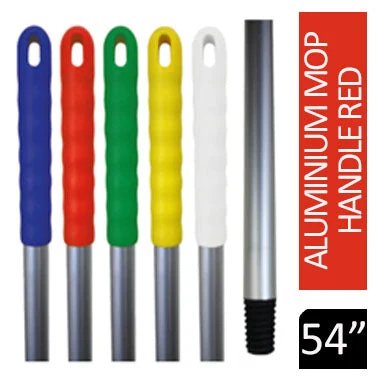 Janit-X 54” Aluminium Mop Handle Colour Coded RED
