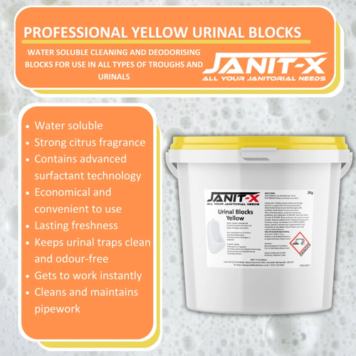 Janit-X Professional Yellow Urinal Channel Blocks 3kg