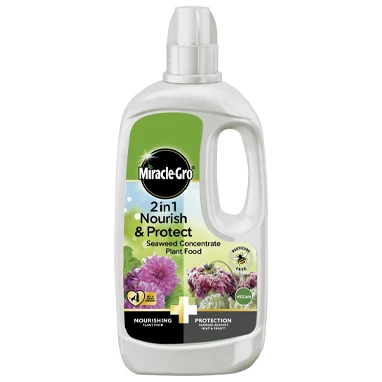 Miracle-Gro 2 in 1 Nourish & Protect Seaweed Plant Food Concentrate 800ml