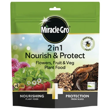 Miracle-Gro Nourish And Protect Flowers, Fruit And Veg Plant Food, 2Kg