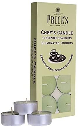 Price's Candles Chef's Tealights (Odour Eliminating) 1 x 10 Pack
