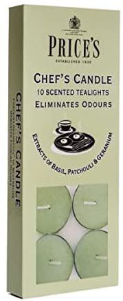 Price's Candles Chef's Tealights (Odour Eliminating) 1 x 10 Pack