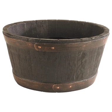 Sankey Oakwood Large 49cm Indoor - Outdoor Barrel Planter (GN653)