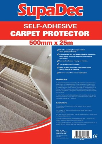 SupaDec Carpet Protector Film 500mm x 25m