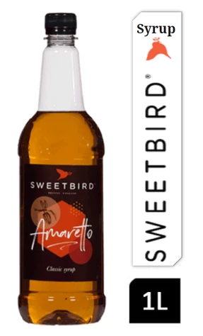 Sweetbird Amaretto Coffee Syrup 1 litre (Plastic)