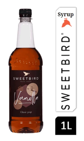 Sweetbird Vanilla Coffee Syrup 1 litre (Plastic)