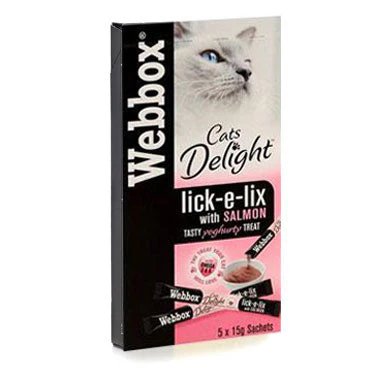 Webbox Lick-e-Lix Salmon 5 x 15g Sachets
