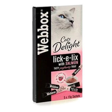 Webbox Lick-e-Lix Salmon 5 x 15g Sachets