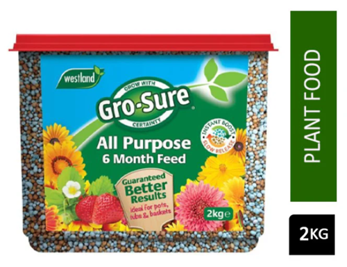Westland Gro-Sure All Purpose 6 Month Feed 2kg - PACK (12)
