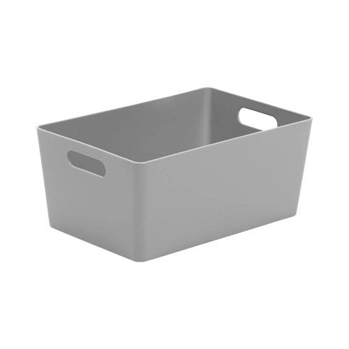 Wham Grey Rectangular Studio Basket 4.02 3.9 Litre