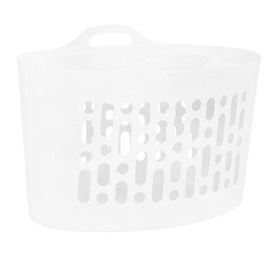 Wham Ice White Flexi-Store Laundry Basket 8 Litre