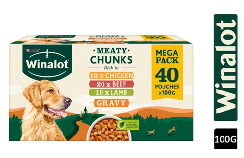 Winalot Perfect Portions Mega Pack  in Gravy 40 x 100g