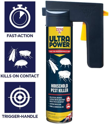 Zero In Ultra Power Household Pest Killer 600ml (ZER558) - PACK (6)