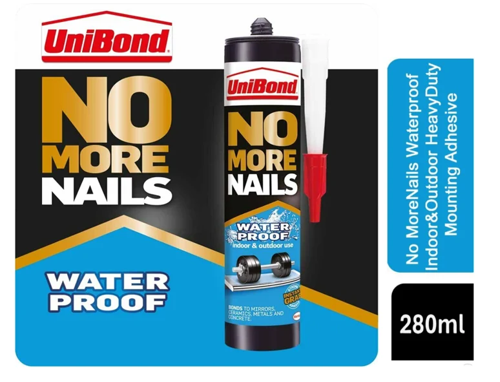 Unibond No More Nails Waterproof Adhesive Glue 280ml